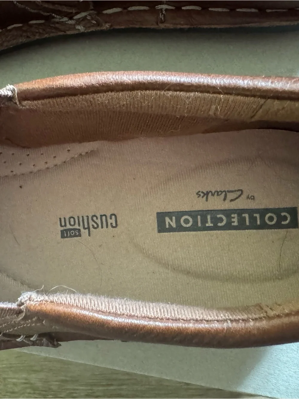 Clarks Women’s Chestnut Janice Barrie Slip-On Leather Loafers Size 8 - Picture 4 of 5